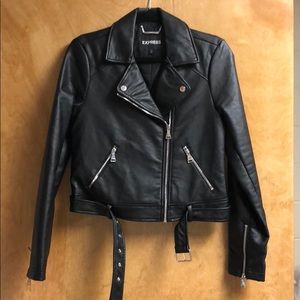 Express Faux Leather Moro Jacket